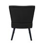 Voir la diapositive 6 : Paris Prix Fauteuil Crapaud  Giulia  76cm Noir