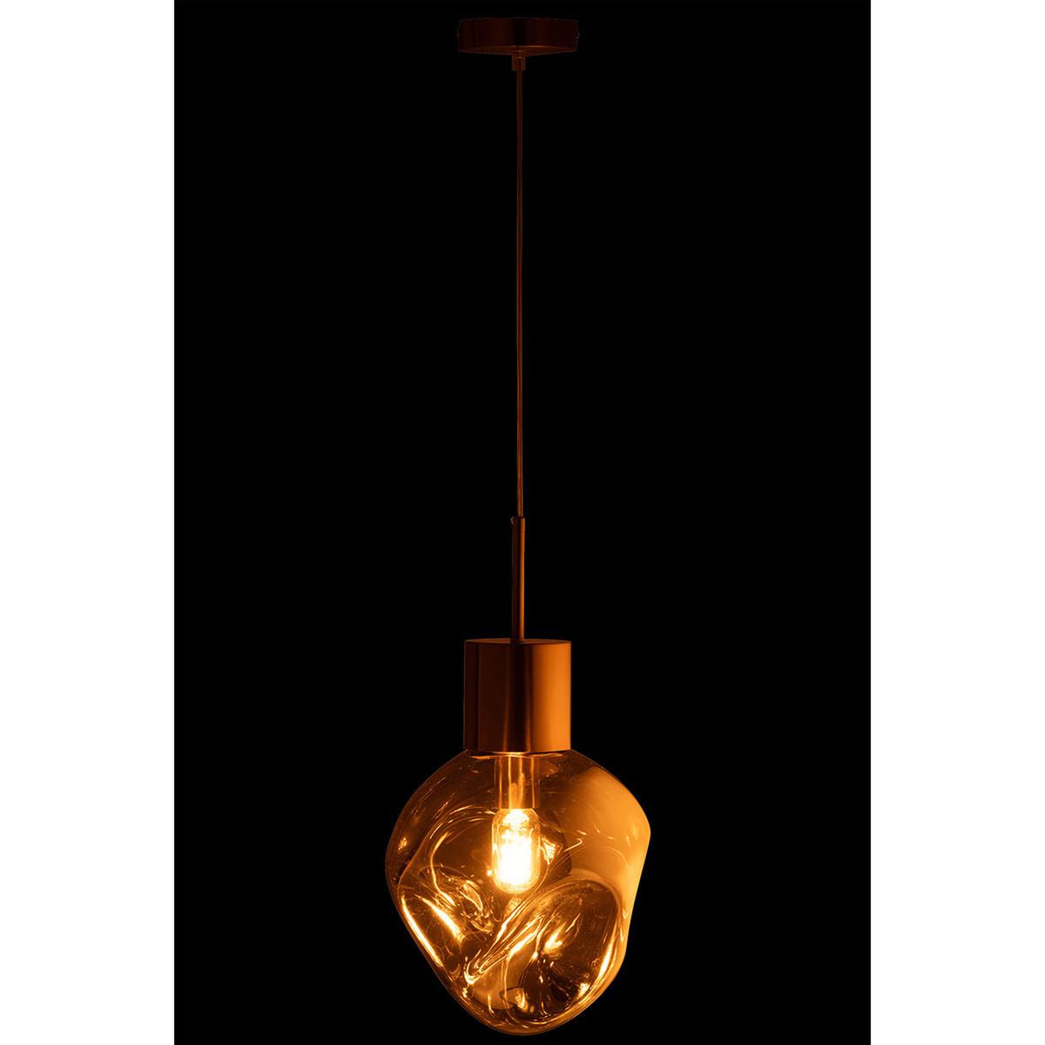 Voir la diapositive 3 : J-LINE Lampe suspension design  kerri  160cm gris