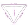 Voir la diapositive 6 : VIDAXL Voile d'ombrage 160 g/m^2 Terre cuite 3,5x3,5x4,9 m PEHD