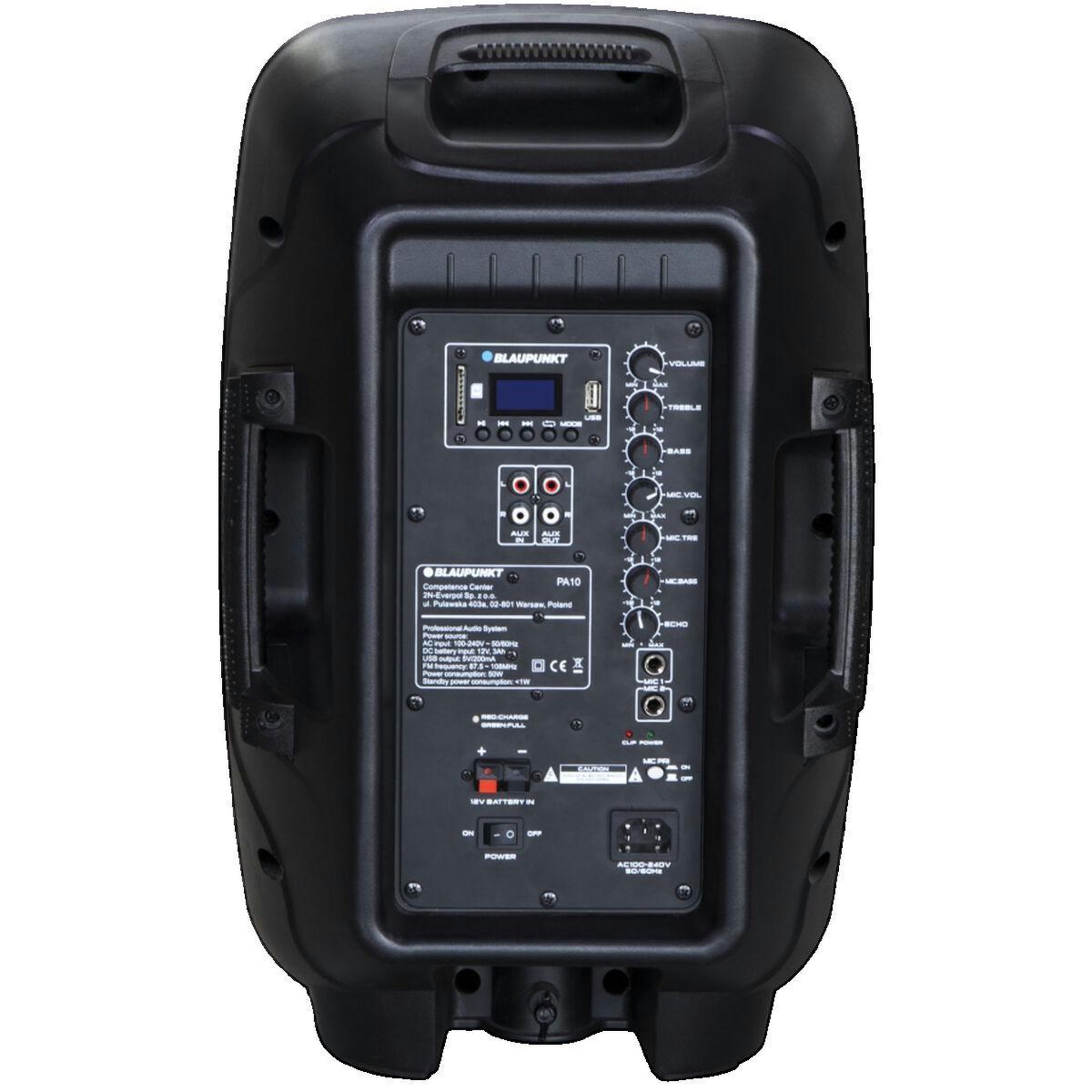 Voir la diapositive 3 : BLAUPUNKT Enceinte portable Bluetooth Blaupunkt PA10 600 W