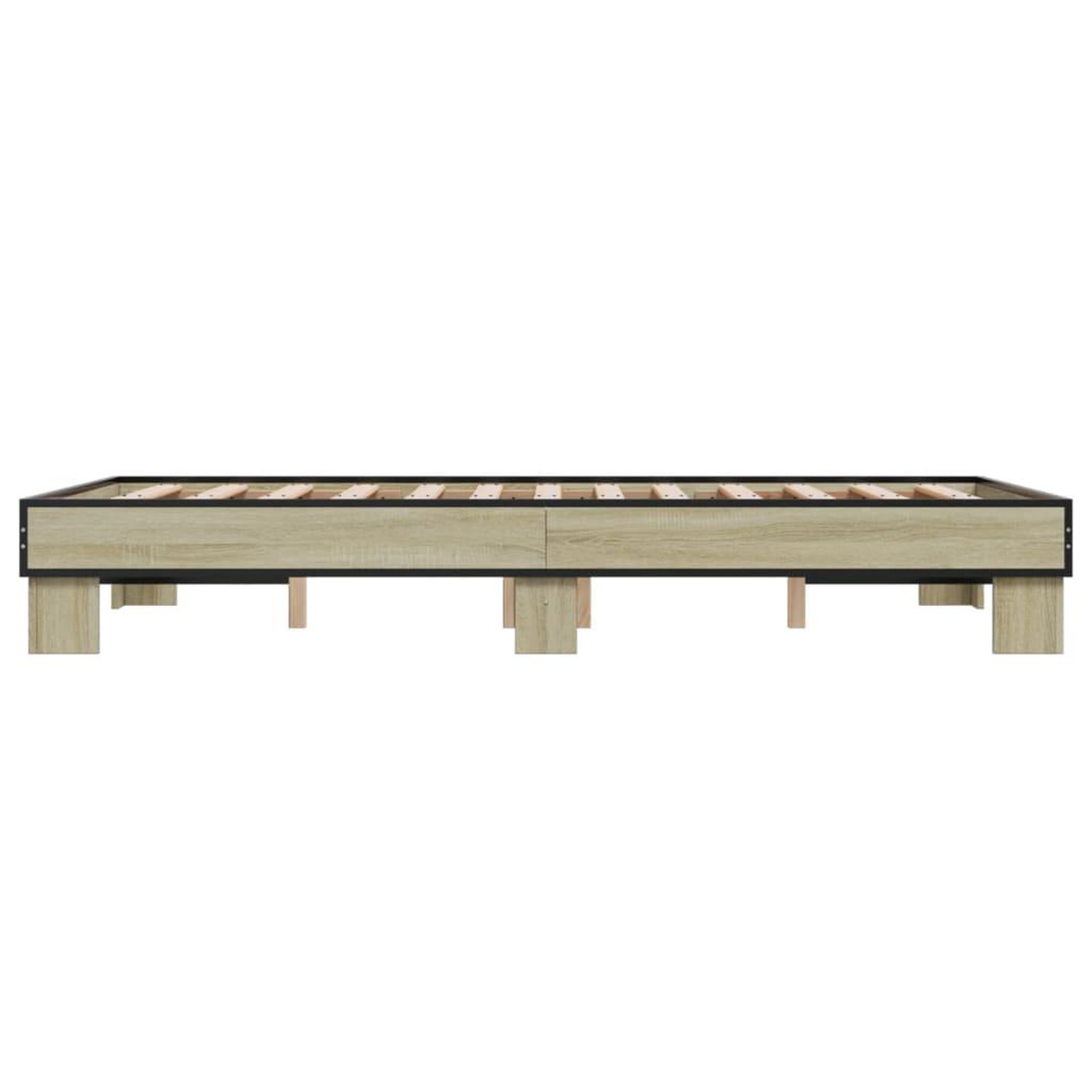 Voir la diapositive 5 : VIDAXL Cadre de lit sans matelas chene sonoma 120x190 cm