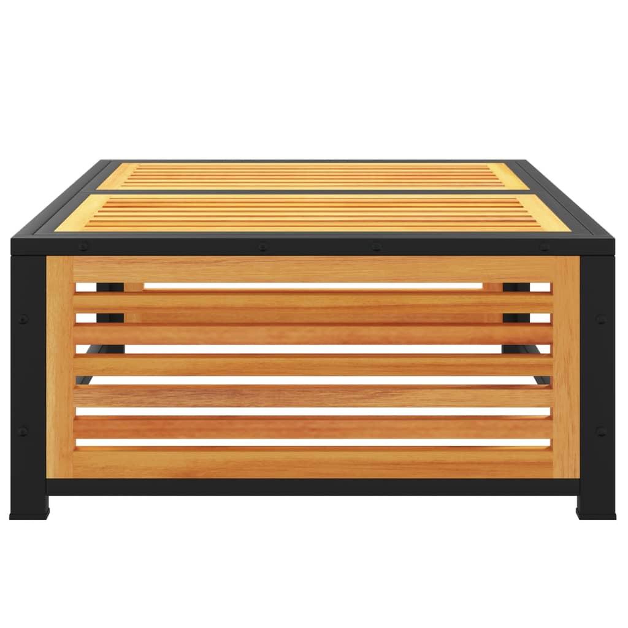 Voir la diapositive 4 : VIDAXL Table de jardin 68x68x30 cm bois massif d'acacia