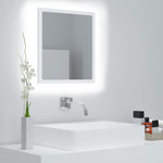 VIDAXL Miroir a LED de salle de bain Blanc 40x8,5x37 cm Acrylique