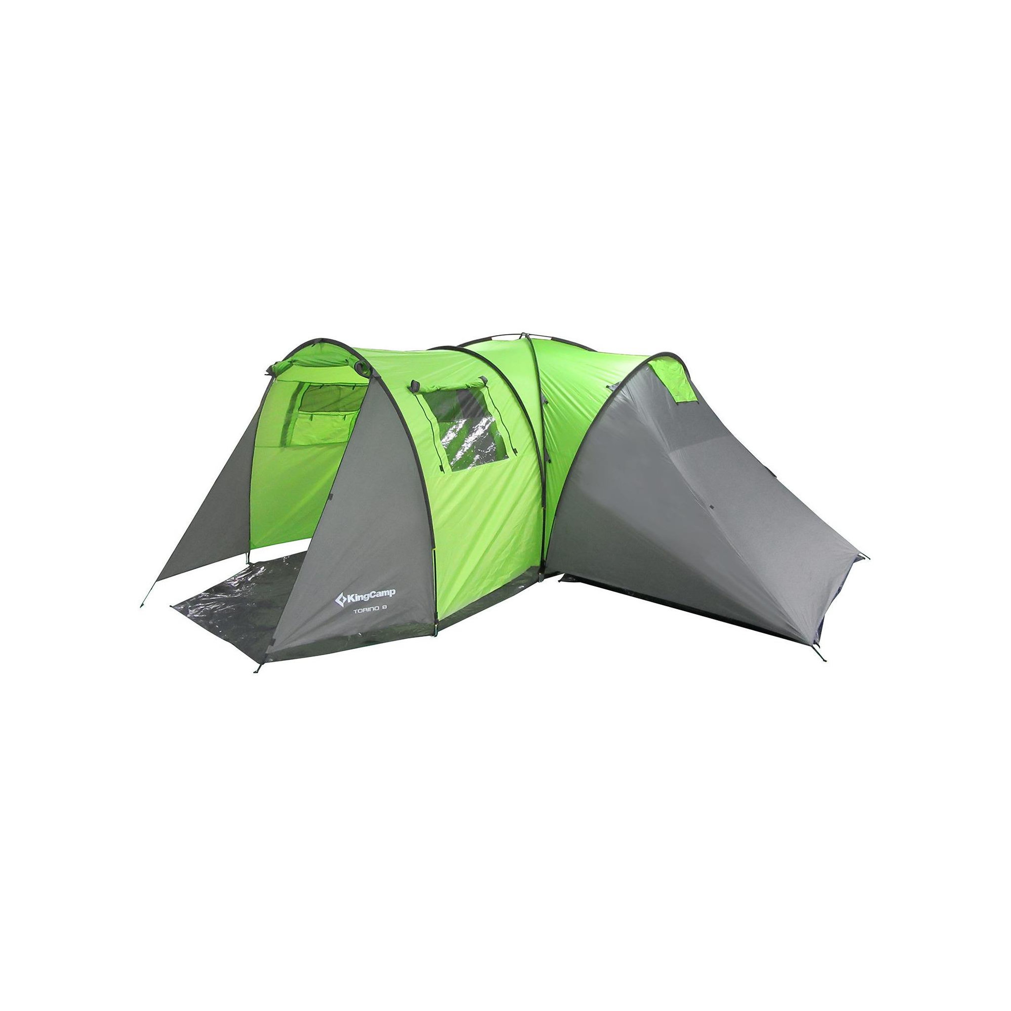 KINGCAMP Tente de camping familiale 8 places Torino Kingcamp - Dimensions : 600 x 570 x 203 cm