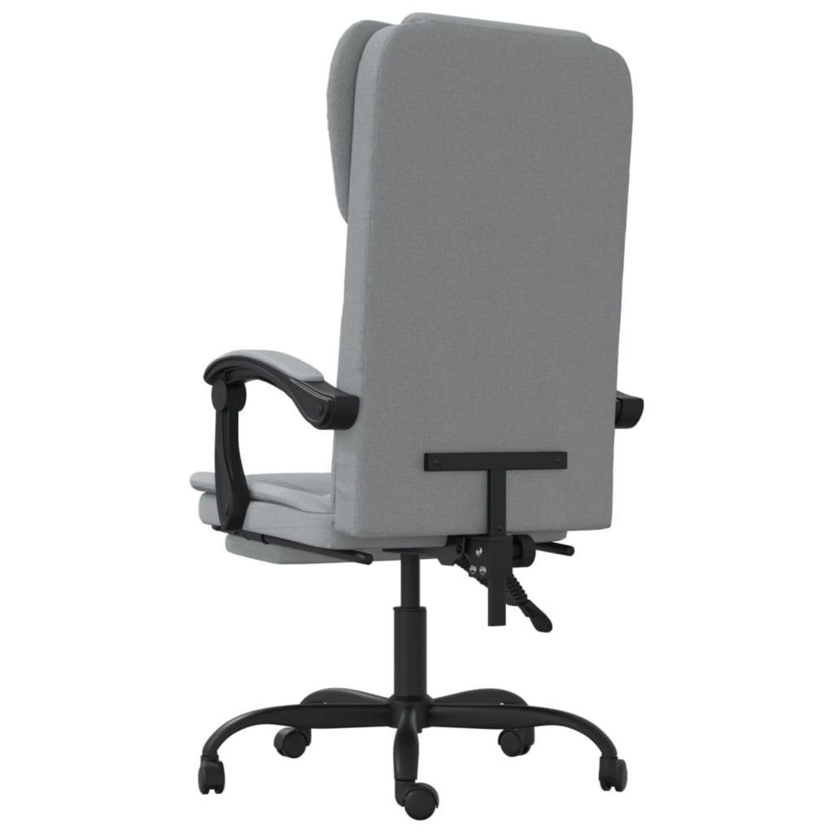 VIDAXL Fauteuil inclinable de bureau Gris clair Tissu