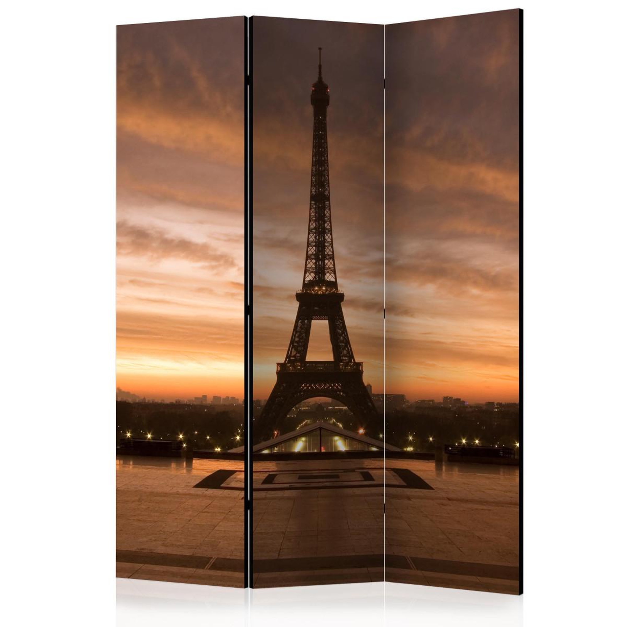 Paris Prix Paravent 3 volets  evening colours of paris  135x172cm