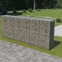 VIDAXL Mur en gabion avec couvercles Acier galvanise 300 x 50 x 150 cm