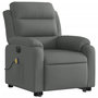Voir la diapositive 3 : VIDAXL Fauteuil inclinable de massage electrique Gris fonce Tissu