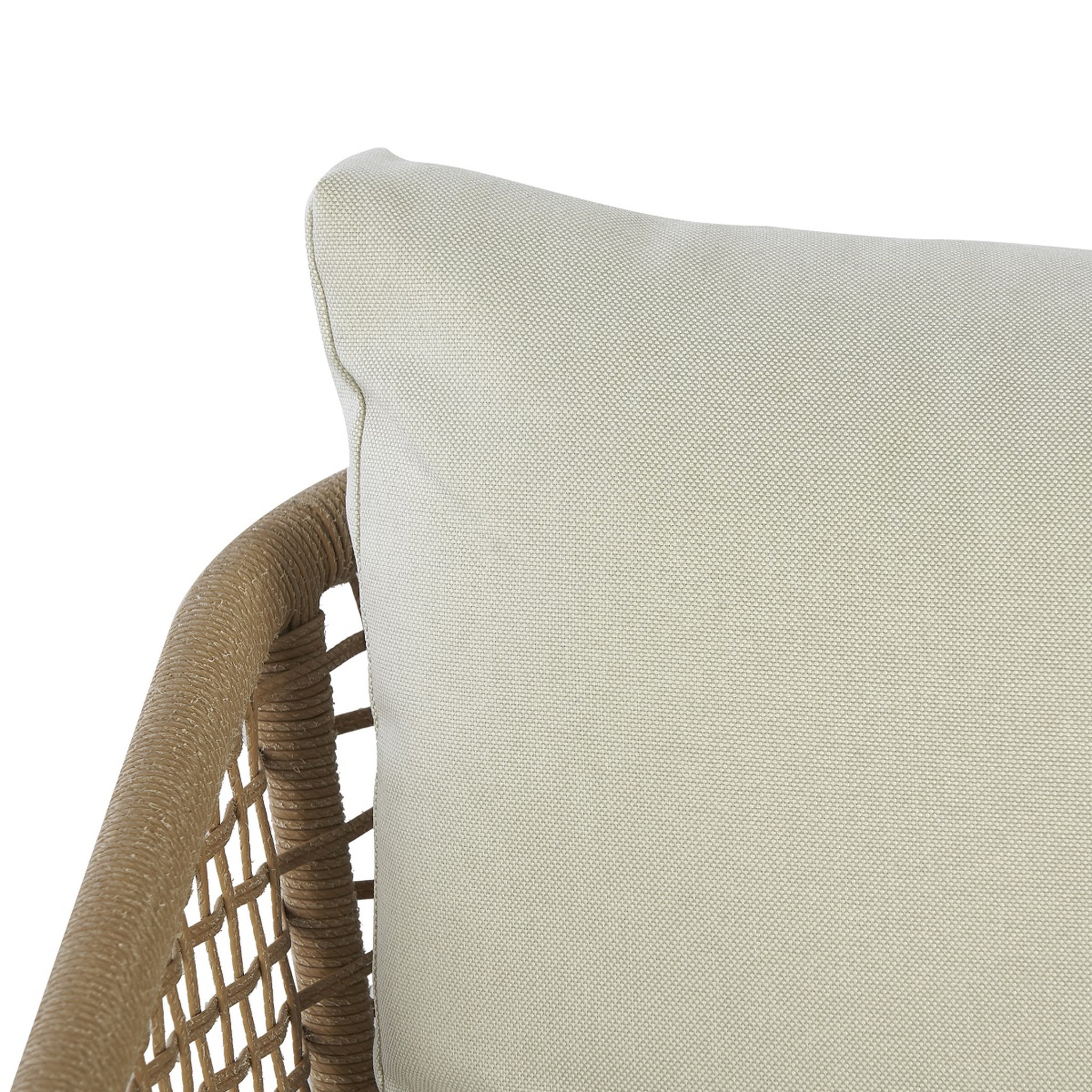 Voir la diapositive 5 : GARDENSTAR Salon bas de jardin - 5 places - Aluminium/Résine - Beige - BOSTON