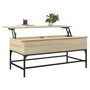 Voir la diapositive 4 : VIDAXL Table basse chene sonoma 100x50x45cm bois d'ingenierie et metal