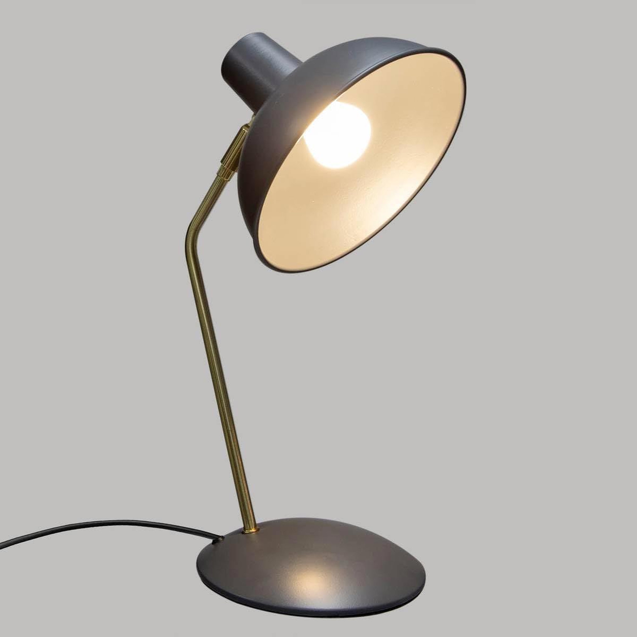 Voir la diapositive 2 : ATMOSPHERA Lampe à poser en métal  célia  38cm gris