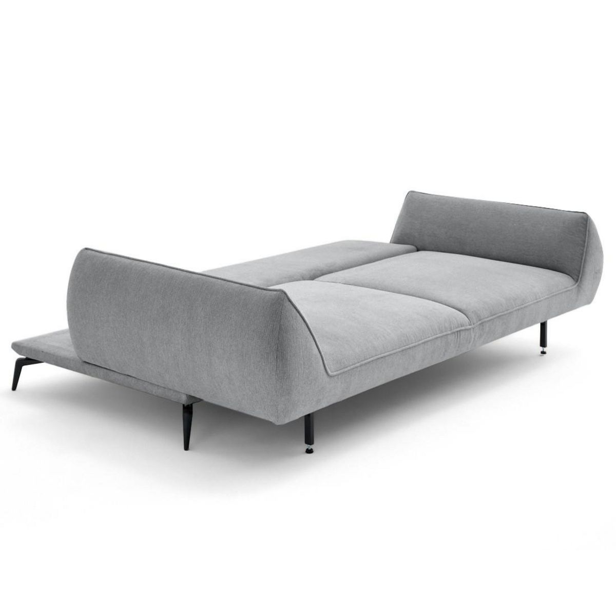 LISA DESIGN Arica - canapé droit 3 places convertible en tissu texturé