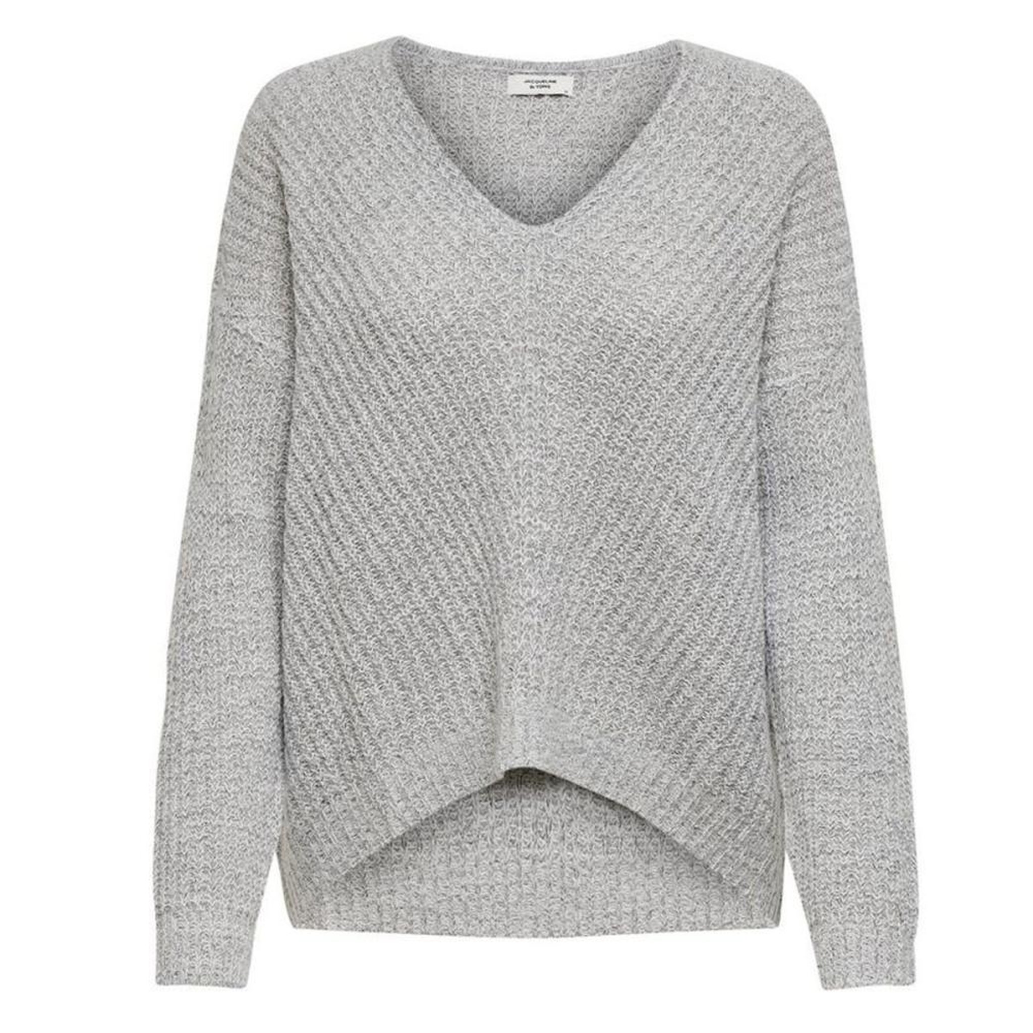 JACQUELINE DE YONG Pull gris chiné femme Jacqueline de Yong MEGAN. Coloris disponibles : Gris