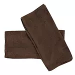 SOLEIL D'OCRE Lot de 2 serviettes invités en coton 500 gr/m2 30x40 cm LAGUNE brun, par Soleil d'ocre