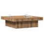 Voir la diapositive 1 : VIDAXL Table basse chene artisanal 90x90x28 cm bois d'ingenierie