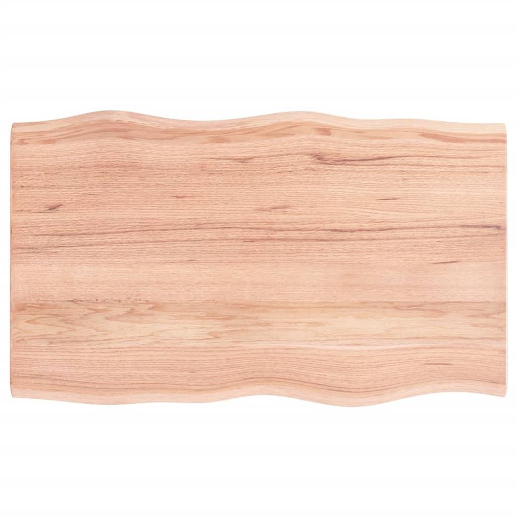 Voir la diapositive 2 : VIDAXL Dessus de table bois chene massif traite bordure assortie