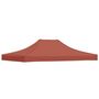 Voir la diapositive 5 : VIDAXL Toit de tente de reception 4x3 m Terre cuite 270 g/m^2