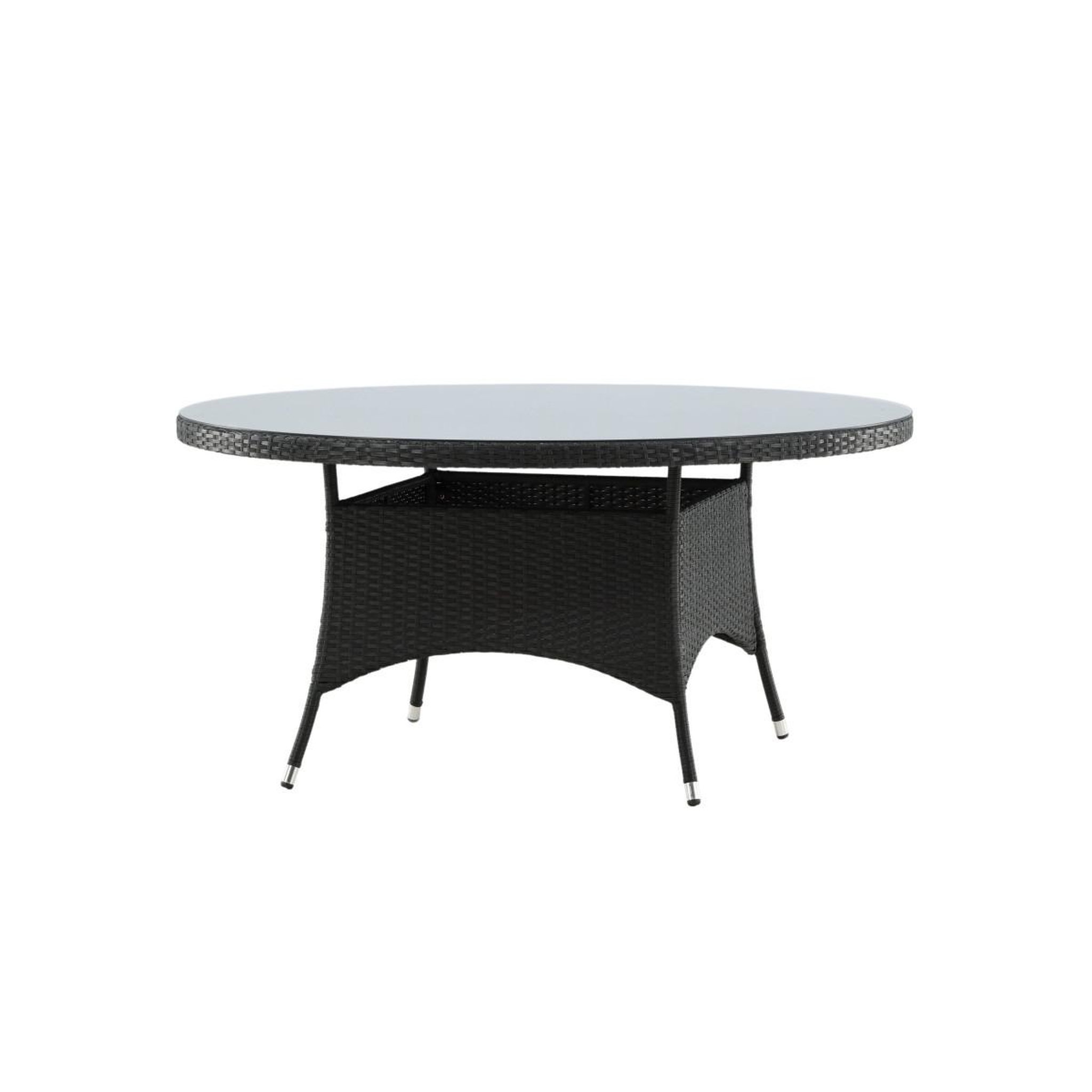Voir la diapositive 3 : Paris Prix Table de jardin ronde  volta  150cm noir