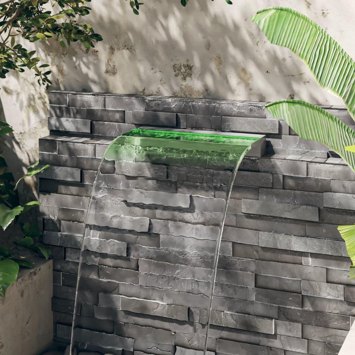 VIDAXL Deversoir pour cascade avec LED RVB Inox 60 cm