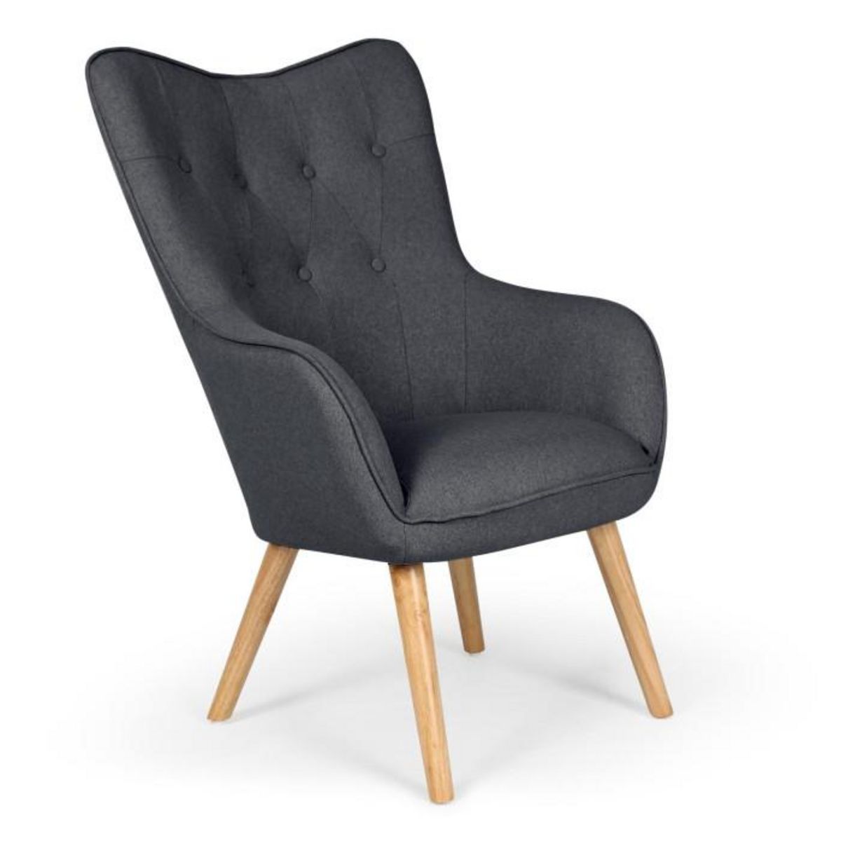 Paris Prix Fauteuil Scandinave  Aimee  67cm Gris Foncé