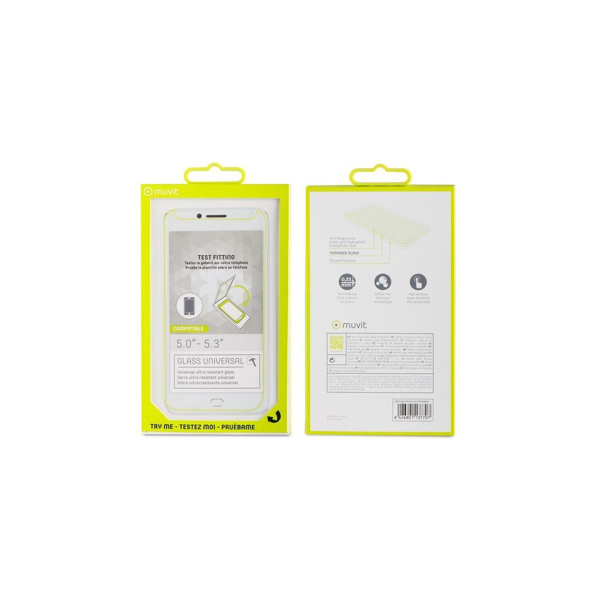 Muvit Protège écran univ sans decoupe 5.0