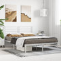 Voir la diapositive 4 : VIDAXL Cadre de lit metal sans matelas et tete de lit blanc 140x190 cm