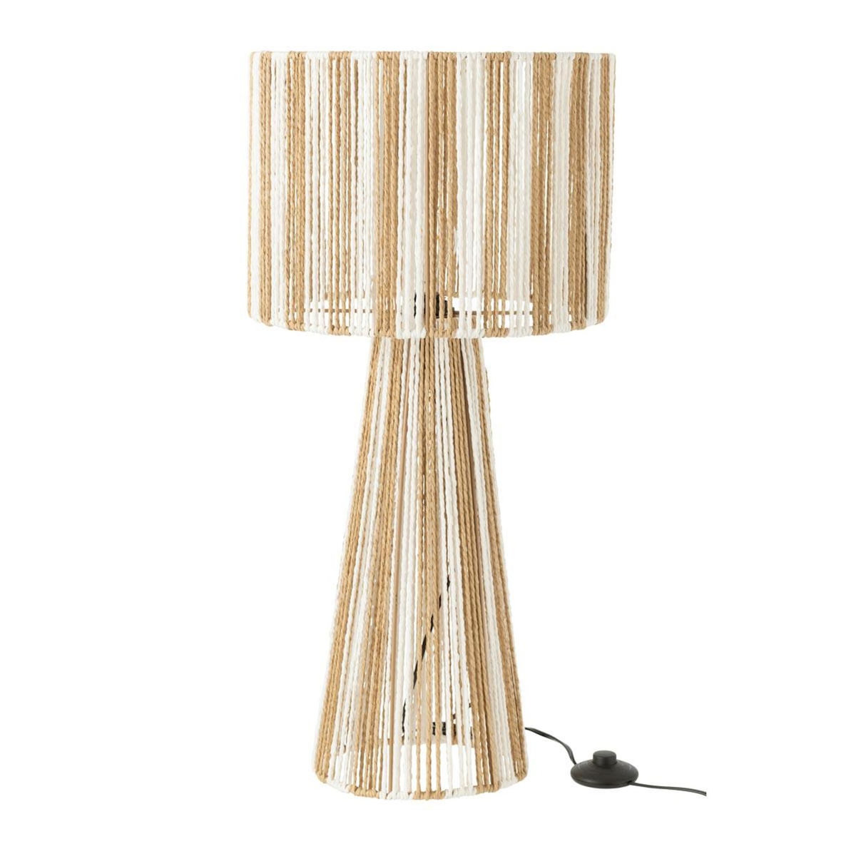 Paris Prix Lampe à Poser Design Cordes  Rayures  69cm Naturel
