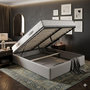 Voir la diapositive 1 : KING OF DREAMS Ensemble Lit Coffre et Matelas  Soutien Très Ferme Haute