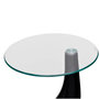Voir la diapositive 4 : VIDAXL Table basse avec dessus de table en verre rond Noir brillant