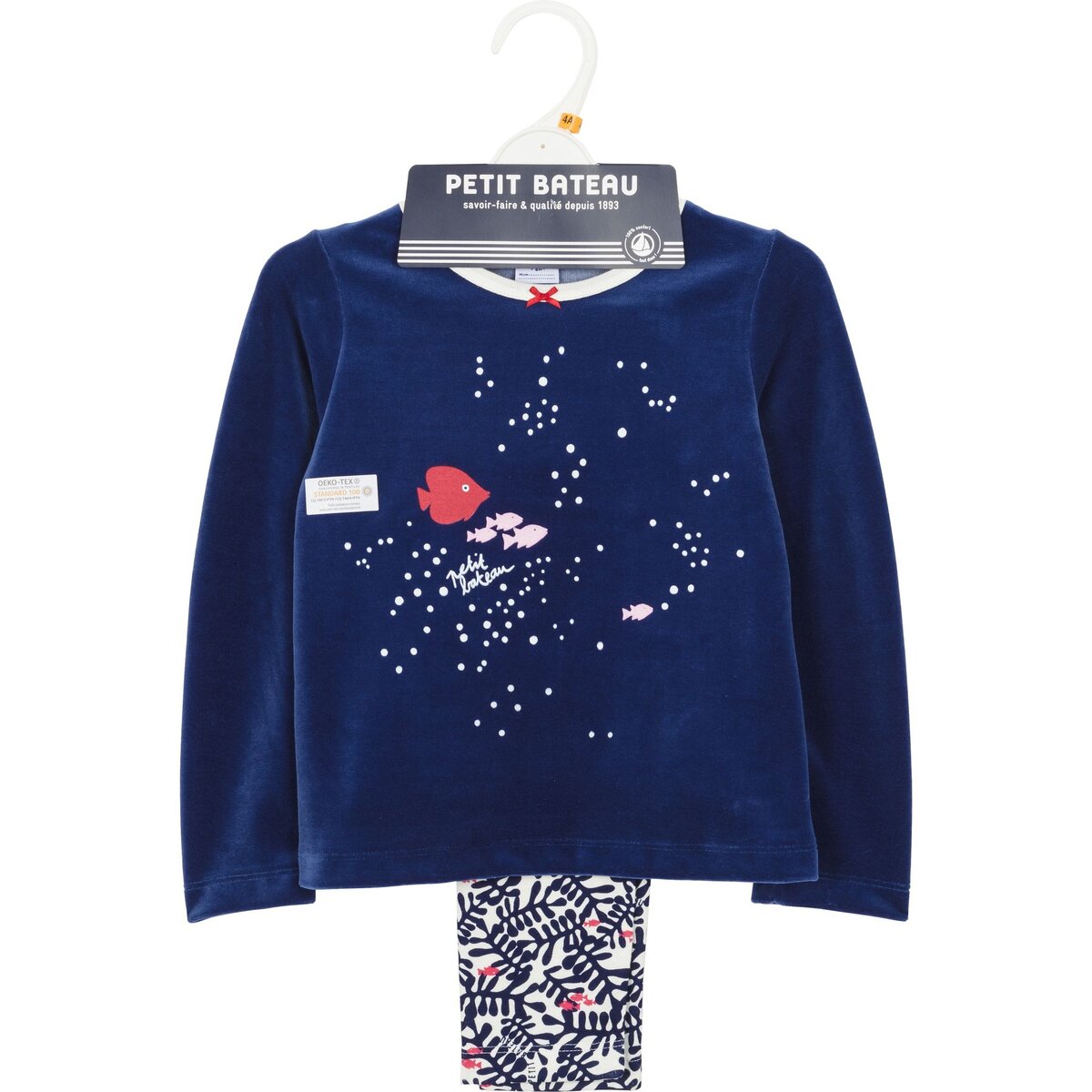 PETIT BATEAU Ensemble pyjama fille pas cher 