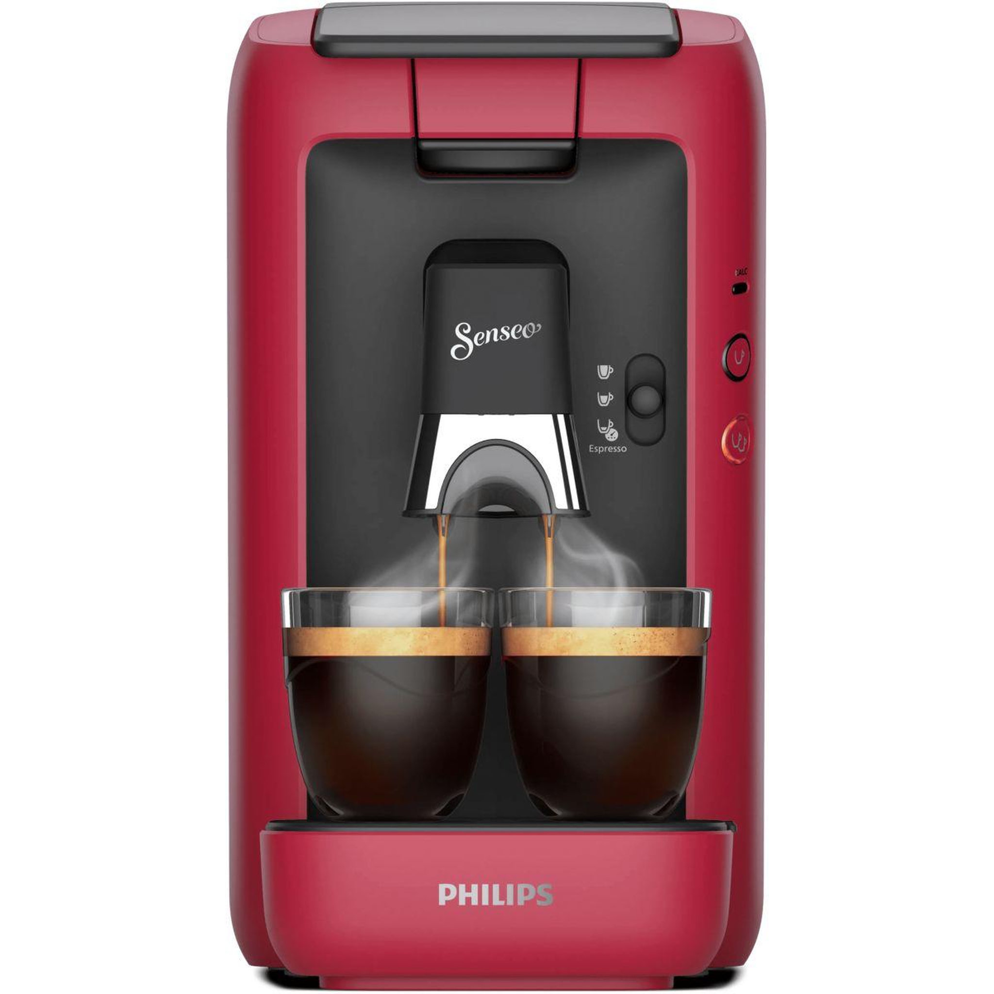 Voir la diapositive 2 : Philips Cafetière à dosettes senseo maestro csa260/91 rouge