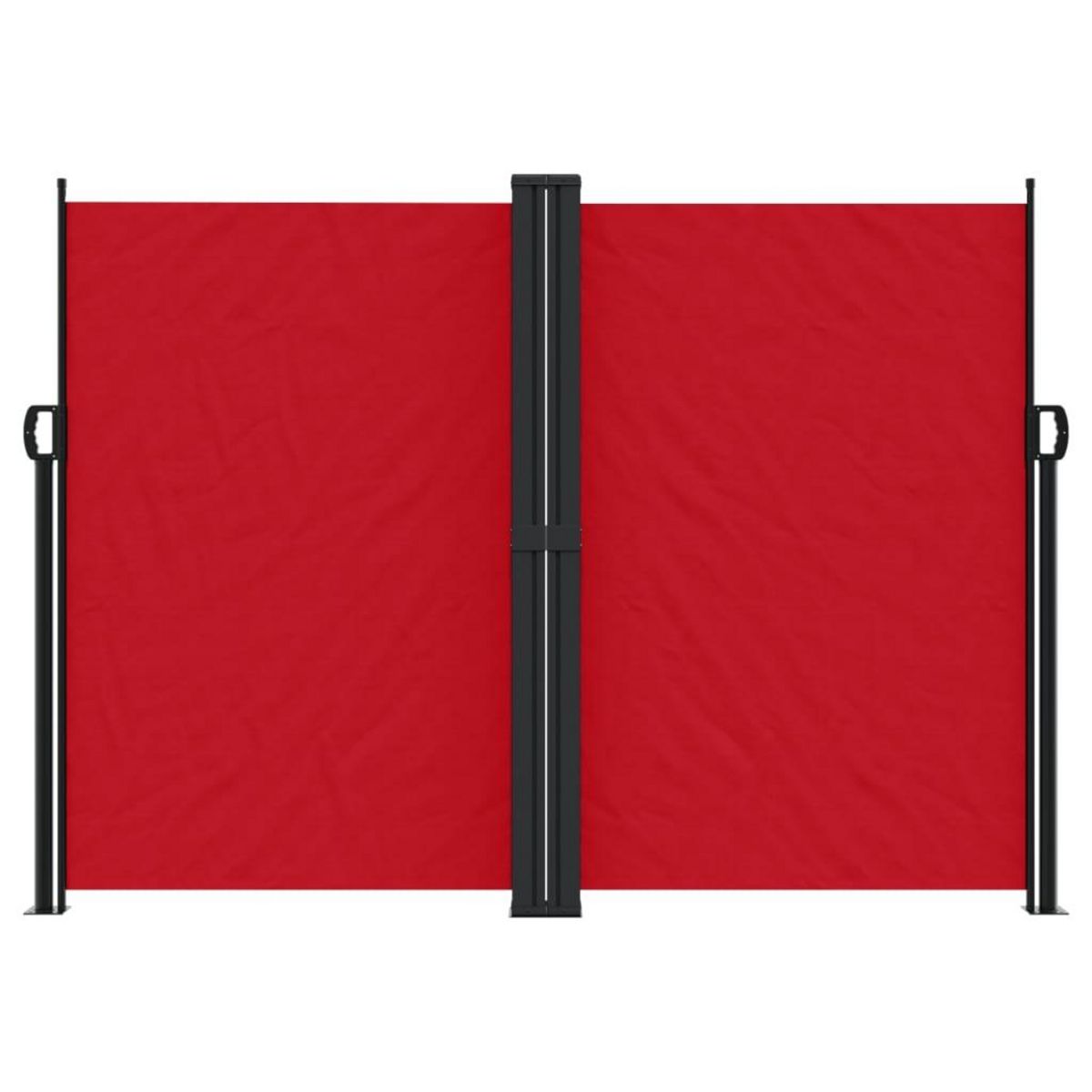 VIDAXL Auvent lateral retractable rouge 180x1200 cm