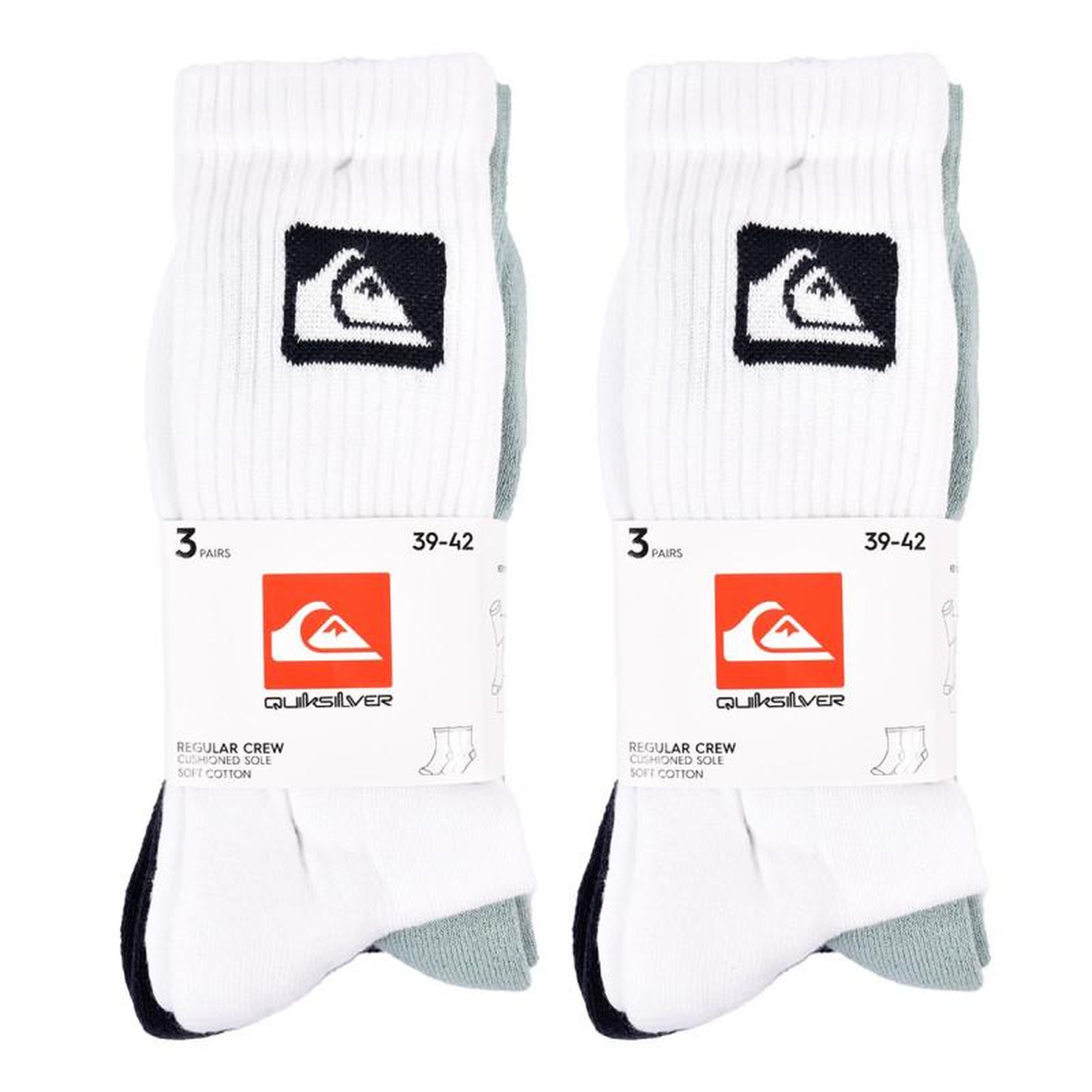 Voir la diapositive 4 : QUIKSILVER Chaussettes QUIKSILVER CUSHIONED CREW