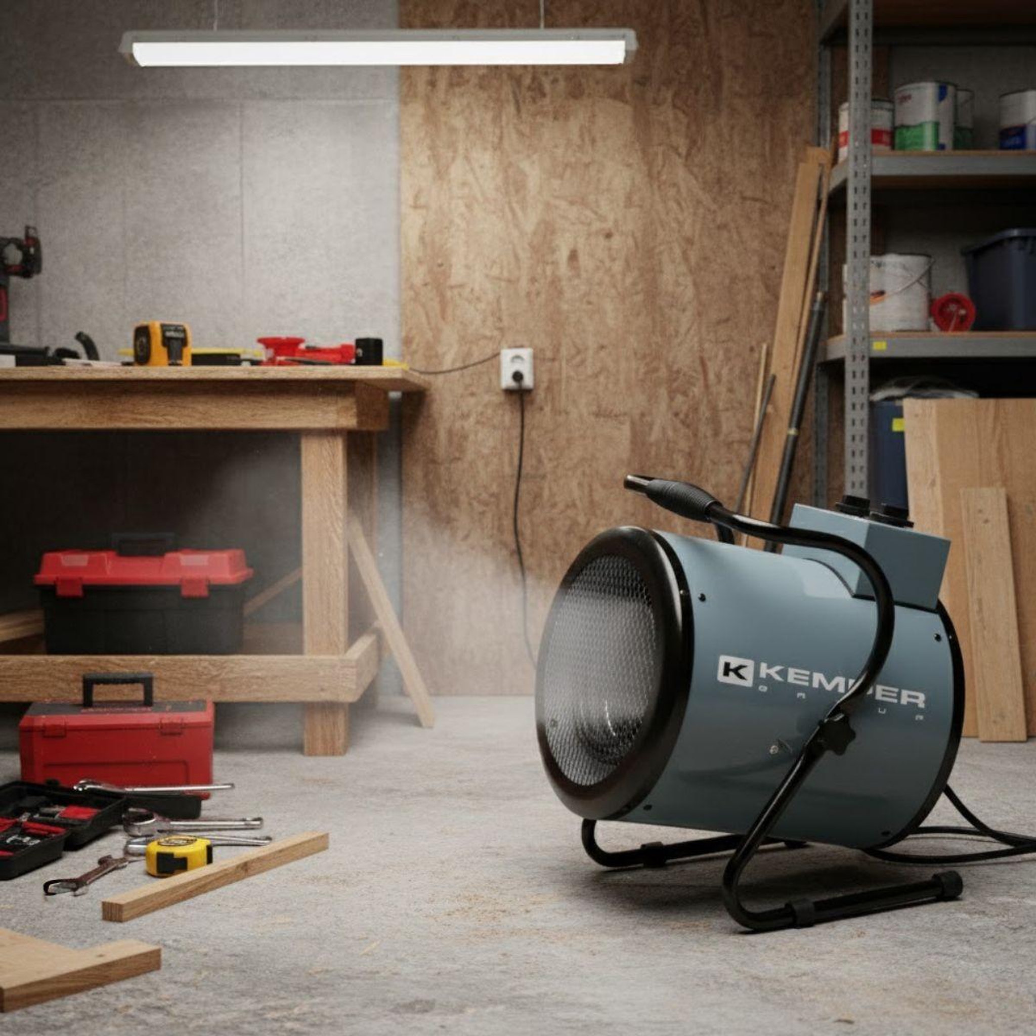 Voir la diapositive 3 : Kemper Chauffage soufflant 3000w gris - 65310E