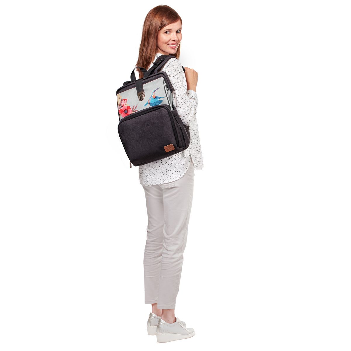 KINDERKRAFT Sac à langer Molly oiseaux bébé 