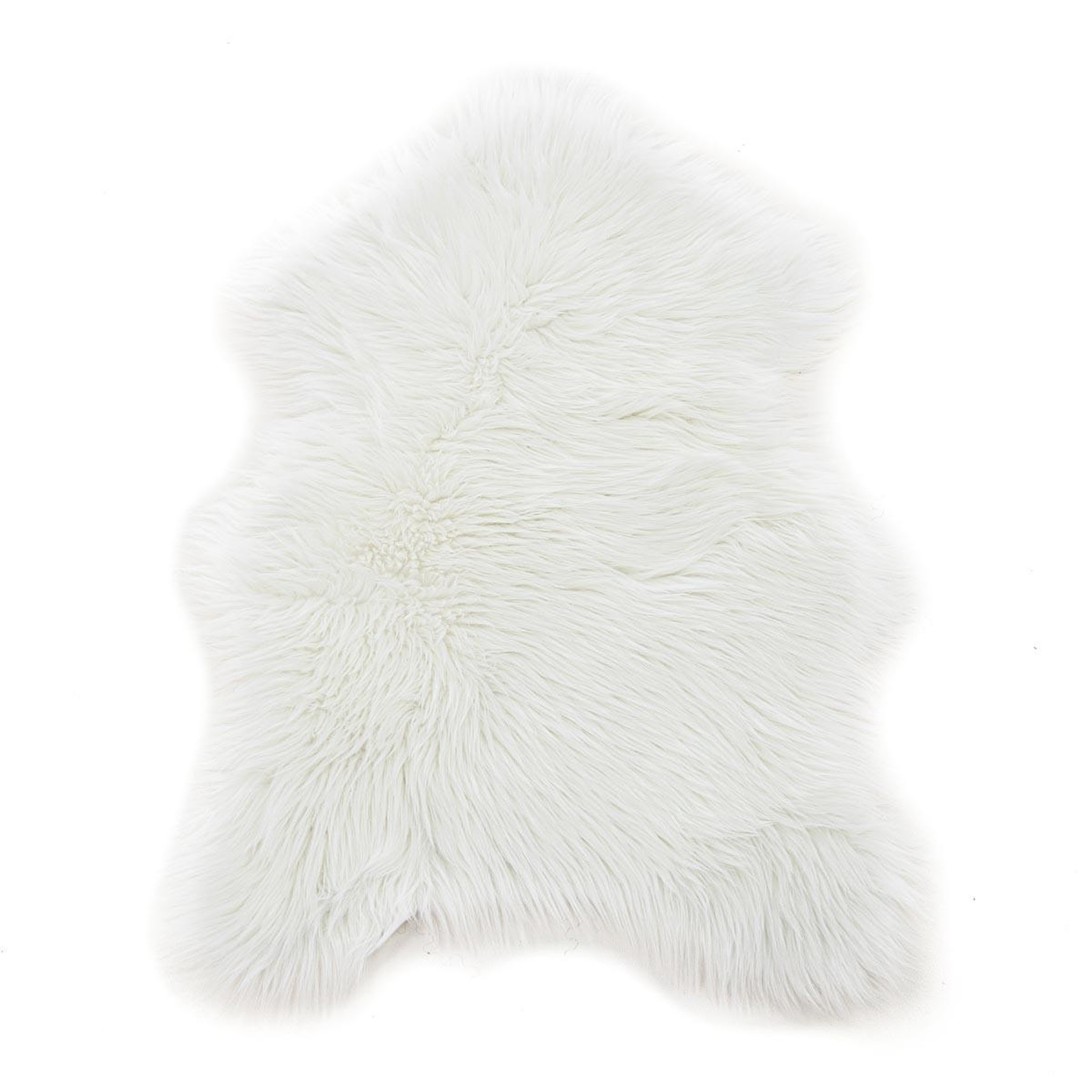 Voir la diapositive 1 : Paris Prix Tapis imitation fourrure  katy  60x90cm blanc