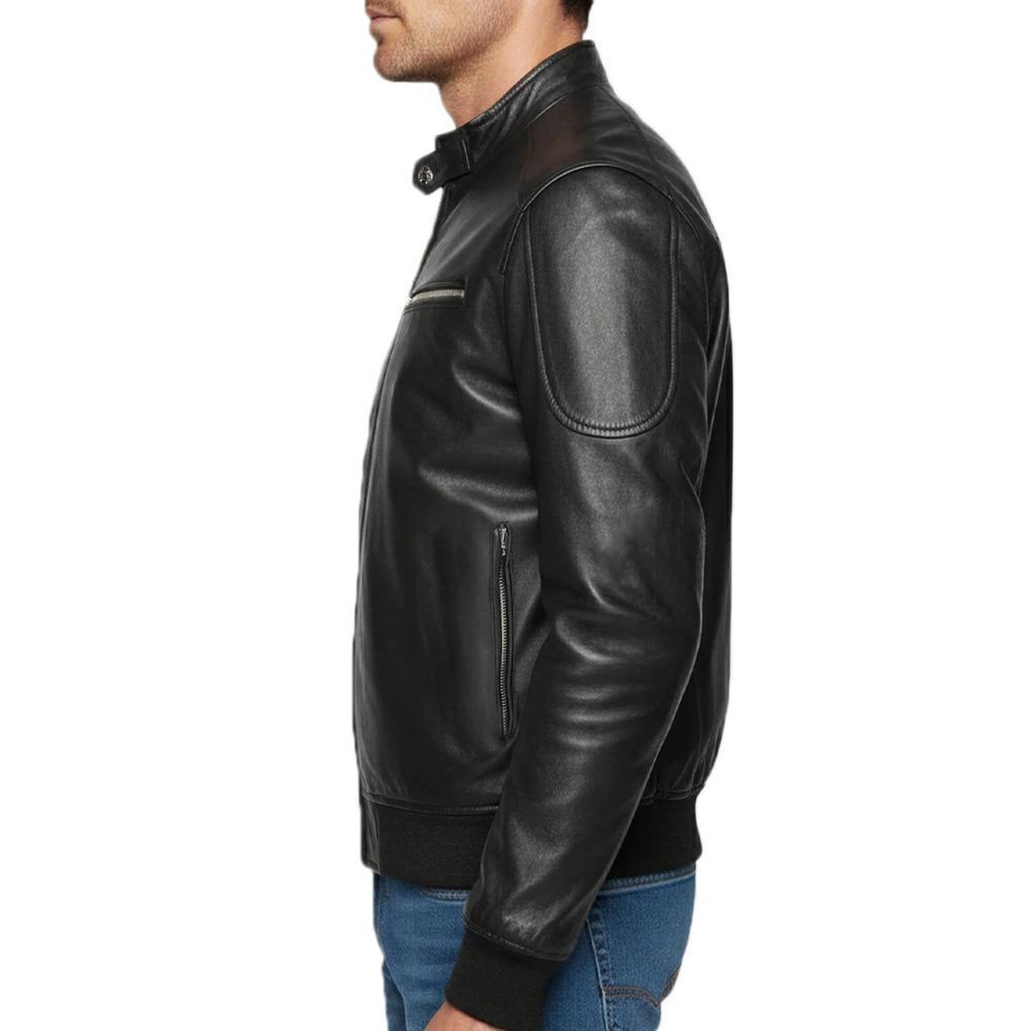 Voir la diapositive 2 : Schott Blouson Noir Homme Schott Motard