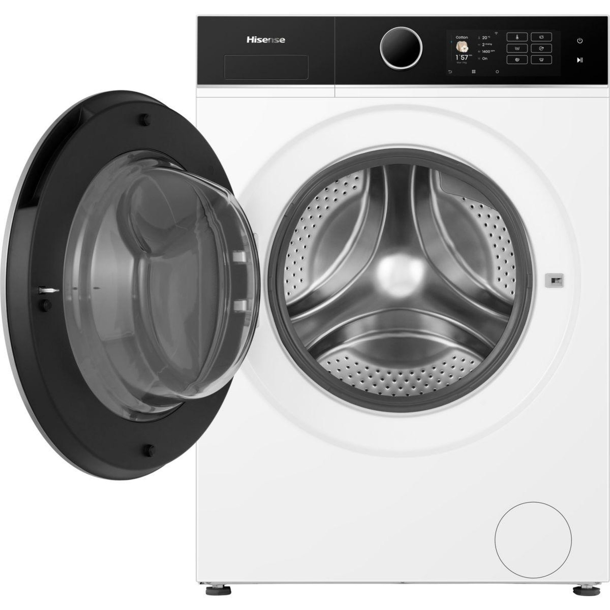 Voir la diapositive 2 : Hisense Lave linge compact ll front wf5i8043bwf ifit