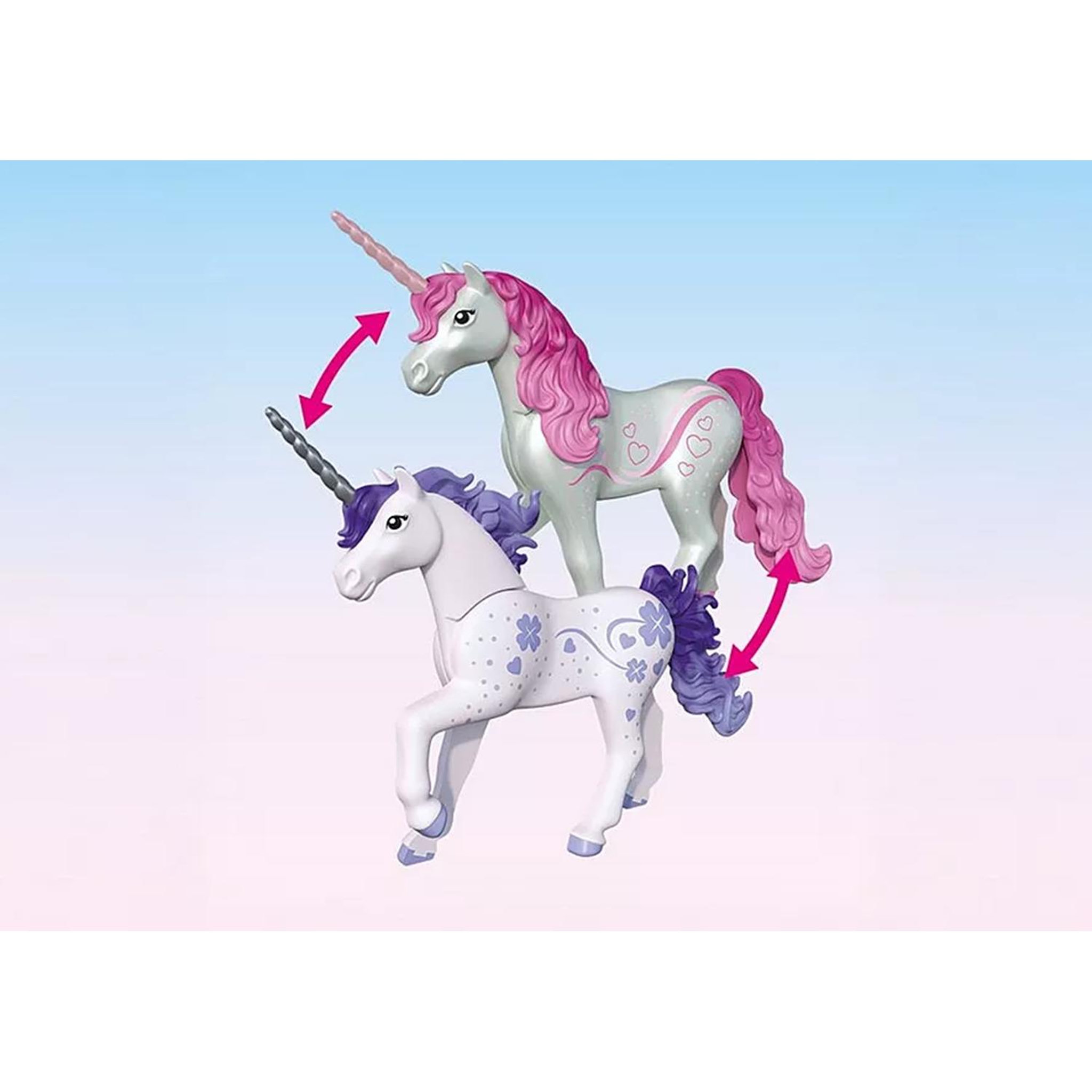 Voir la diapositive 4 : PLAYMOBIL Magic Unicorns Licorne Lavande porte-bonheur avec fée