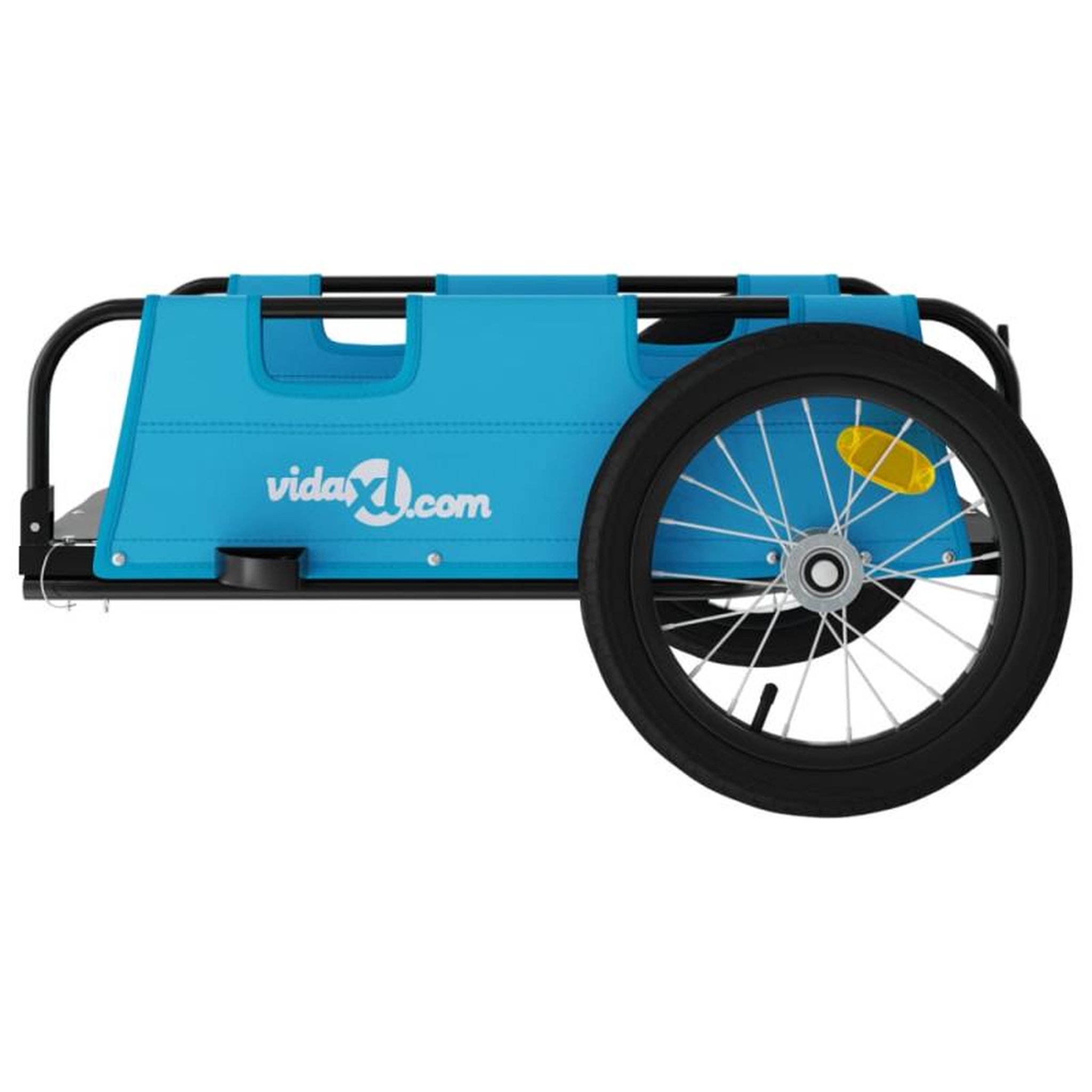 Voir la diapositive 6 : VIDAXL Remorque de vélo bleu tissu oxford et fer