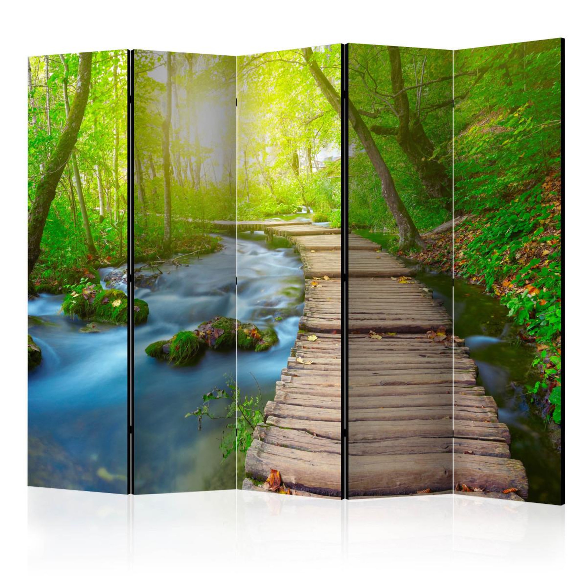 Paris Prix Paravent 5 volets  green forest  172x225cm