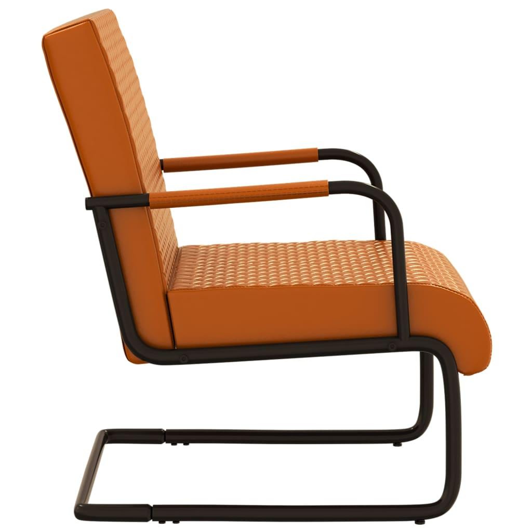 Voir la diapositive 3 : VIDAXL Chaise cantilever Marron Similicuir