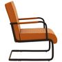 Voir la diapositive 3 : VIDAXL Chaise cantilever Marron Similicuir