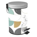 Paris Prix Poubelle à Pédale  Geomarbre  3L Bleu