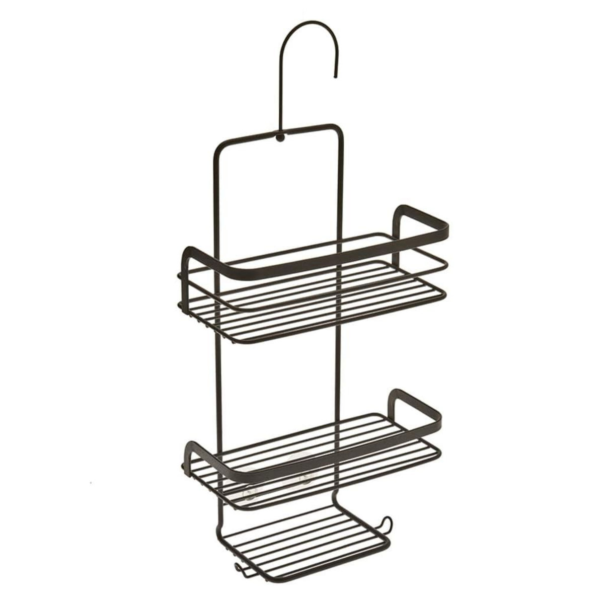 Metaltex Metaltex Etagere de douche a 3 niveaux avec crochet Noir