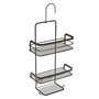 Voir la diapositive 2 : Metaltex Metaltex Etagere de douche a 3 niveaux avec crochet Noir