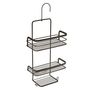 Voir la diapositive 2 : Metaltex Metaltex Etagere de douche a 3 niveaux avec crochet Noir