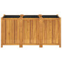 Voir la diapositive 4 : VIDAXL Jardiniere avec doublure 150x50x75 cm bois massif d'acacia