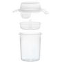 Voir la diapositive 2 : Paris Prix Lunch Box Double Compartiment  Gobelet  35cl Transparent
