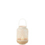 Voir la diapositive 2 : Paris Prix Lanterne Déco en Bambou  Evi  42cm Blanc